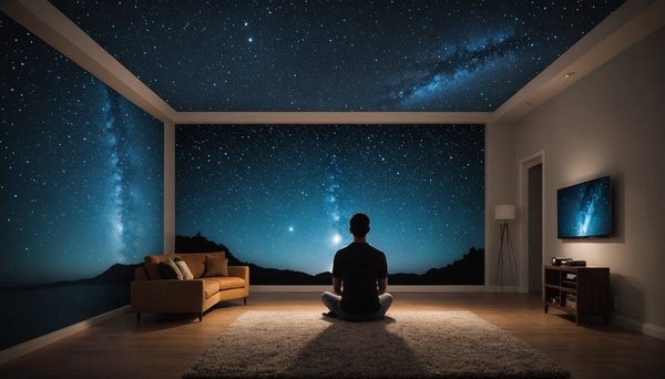 Un ciel étoilé chez vous : la magie de la veilleuse projecteur
